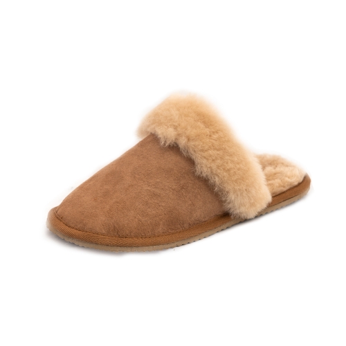 Крзнени папучи Jessica Camel